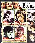 Chad 2003 Legendary Pop Groups - Beatles #2 perf sheetlet containing 4 values cto used
