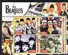 Chad 2003 Legendary Pop Groups - Beatles #3 perf sheetlet containing 4 values cto used