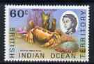 British Indian Ocean Territory 1968-70 Spotted Pebble Crab 60c unmounted mint, SG 23a