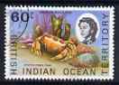 British Indian Ocean Territory 1968-70 Spotted Pebble Crab 60c very fine used, SG 23a