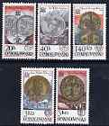 Czechoslovakia 1978 650th Anniversary of Kremnica Mint & Praga 78 Int Stamp Ex set of 5 unmounted mint, SG 2389-93
