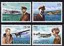 Tonga - Niuafo'ou 1987 Air Pioneers perf set of 4 each opt'd SPECIMEN unmounted mint, as SG 99-102