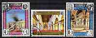 Yemen - Royalist 1968 Al-Aqsa Mosque perf set of 3 fine cto used, Mi 931-33*
