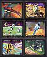 Ajman 1971 The Future in Space perf set of 6 cto used, Mi 1298-1303*
