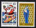 Australia 1977 Christmas set of 2 unmounted mint, SG 655-56