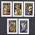 Australia 1984 Christmas Stained Glass windows set of 5 unmounted mint, SG 946-60*
