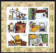 Benin 2004 Winnie the Pooh imperf sheetlet containing set of 6 values cto used