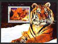 Djibouti 2004 Cats #4 (Domestic & Big cats) perf m/sheet, fine cto used