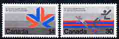 Canada 1978 Commonwealth Games (1st Issue) set of 2 unmounted mint, SG 908-09