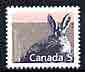 Canada 1988 Varying Hare 5c from Canadian Mammals & Architecture set unmounted mint, SG 1264