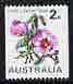 Australia 1970-75 Sturt's Desert Rose 2c coil stamp (type I) unmounted mint, SG 465a
