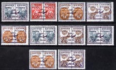 Dikson Isle 1993 Aviation opt set of 10 values each design opt'd on pair of Russian defs (Total 20 stamps) unmounted mint
