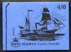 GB Booklet -1968-70 Ships - Sirius 4s6d booklet (May 1969) complete and fine SG LP51