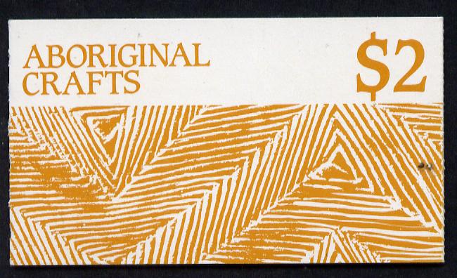 Australia 1987 Aboriginal Crafts $2 booklet complete (SG SB58)