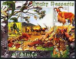 Kyrgyzstan 2004 Fauna of the World - Rocky Desserts of Africa perf sheetlet containing 6 values unmounted mint