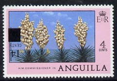 Anguilla 1979 Surcharged 14c on 4c Spanish Bayonet with surch inverted unmounted mint, SG 346a