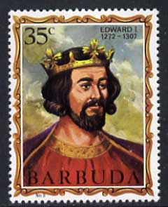 Barbuda 1970-71 English Monarchs SG 50 Edward I unmounted mint*