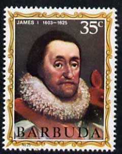 Barbuda 1970-71 English Monarchs SG 66 James I unmounted mint*