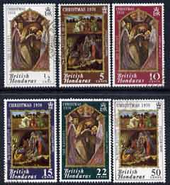 British Honduras 1970 Christmas perf set of 6 fine cds used SG 295-300