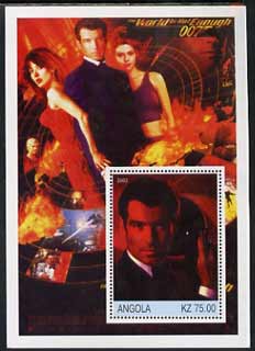 Angola 2002 History of the Cinema #04 (James Bond - The World Is Not Enough) perf m/sheet unmounted mint
