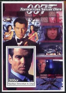 Congo 2003 James Bond Movies #18 - Tomorrow Never Dies perf s/sheet unmounted mint