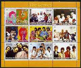 Congo 2003 The Beatles (Colour) perf sheetlet containing 9 values, unmounted mint