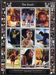 Congo 2001 The Beach perf sheetlet containing 9 values unmounted mint