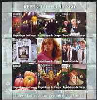 Congo 2004 Harry Potter & The Prisoner of Azkaban perf sheetlet containing 9 values unmounted mint