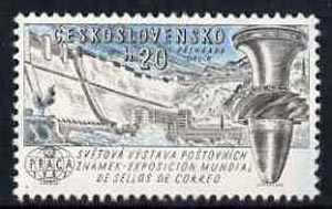 Czechoslovakia 1961 Orlik Dam 20h unmounted mint from 'Praga 62' International Stamp Ex set, SG1250