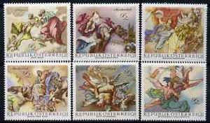 Austria 1968 Baroque Frescoes set of 6 unmounted mint, SG1537-42