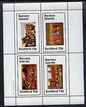 Bernera 1982 Medieval Life perf sheetlet containing set of 4 values unmounted mint