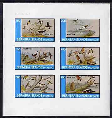 Bernera 1982 Birds #42 imperf set of 6 values unmounted mint