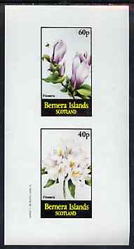 Bernera 1982 Flowers #24 imperf set of 2 values unmounted mint