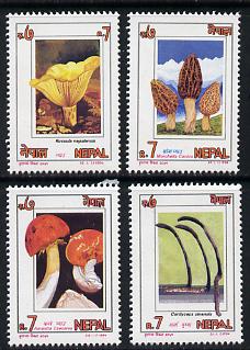 Nepal 1994 Fungi set of 4 unmounted mint, SG 585-88*