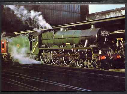 Postcard by Dennis - full colour showing LMS Stanier 'Jubilee' Class 6-6-0 No. 45562 'Alberta', mint & very fine