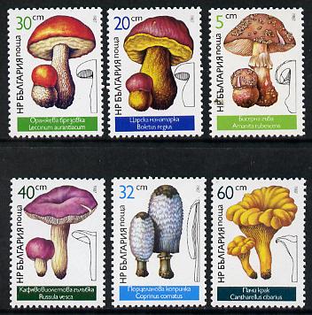 Bulgaria 1987 Edible Fungi perf set of 6 unmounted mint, SG 3408-13 (Mi 3546-51)*