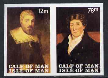 Calf of Man 1969 Paintings from Manx Museum #4 imperf set of 2 unmounted mint (Rosen CA139a-40a)