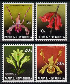Papua New Guinea 1969 Fauna Conservation (Orchids) set of 4, SG 159-62 unmounted mint