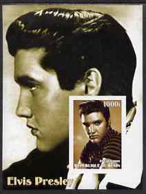 Benin 2002 Elvis Presley imperf s/sheet #01 unmounted mint