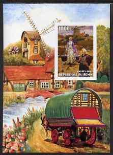 Benin 2003 Paintings of Windmills #03 imperf m/sheet unmounted mint
