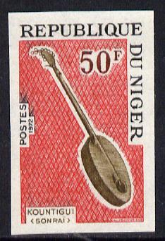 Niger Republic 1971 Kountigui (Sonrai) Musical Instruments 50f imperf unmounted mint (as SG 406)*