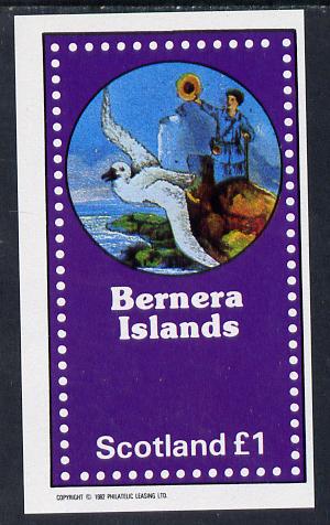 Bernera 1982 Fairy Tales (Adventures on the High Seas) imperf souvenir sheet (Â£1 value) unmounted mint