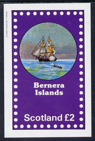 Bernera 1982 Fairy Tales (Adventures on the High Seas) imperf deluxe sheet (Â£2 value) unmounted mint