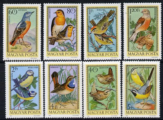 Hungary 1973 Hungarian Birds set of 8 unmounted mint SG 2791-98