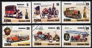 Cuba 2006 Fire Engines perf set of 6 fine cto used SG 5009-13