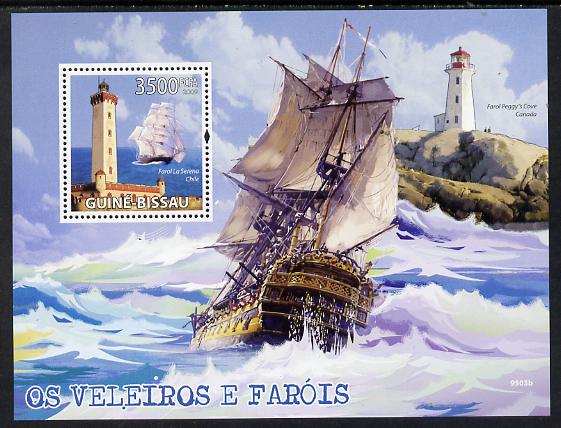 Guinea - Bissau 2009 Lighthouses & Sailing Ships perf s/sheet unmounted mint
