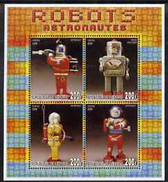 Djibouti 2006 Robots - Astronauts perf sheetlet containing 4 values unmounted mint