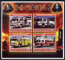 Djibouti 2006 Fire Engines #3 perf sheetlet containing 4 values unmounted mint