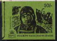 GB Great Britain 1968-70 Explorers - Shackleton 10s booklet (Nov 1969) complete and fine, SG XP10