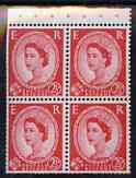 GB Great Britain 1963-64 Wilding 2.5d Crowns booklet pane of 4 (ex Holiday booklet) unmounted mint, SG SB12ab